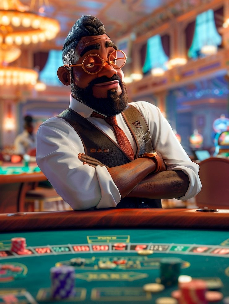 Meja Roulette Eropa dengan angka jelas